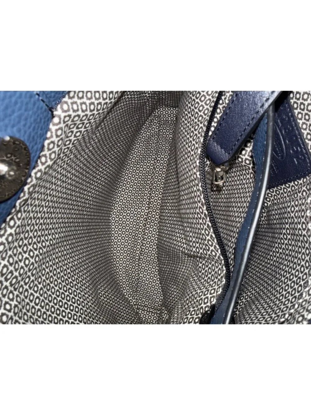 Navy Blue Brighton Georgia Convertible Hobo Bag Purse Tote